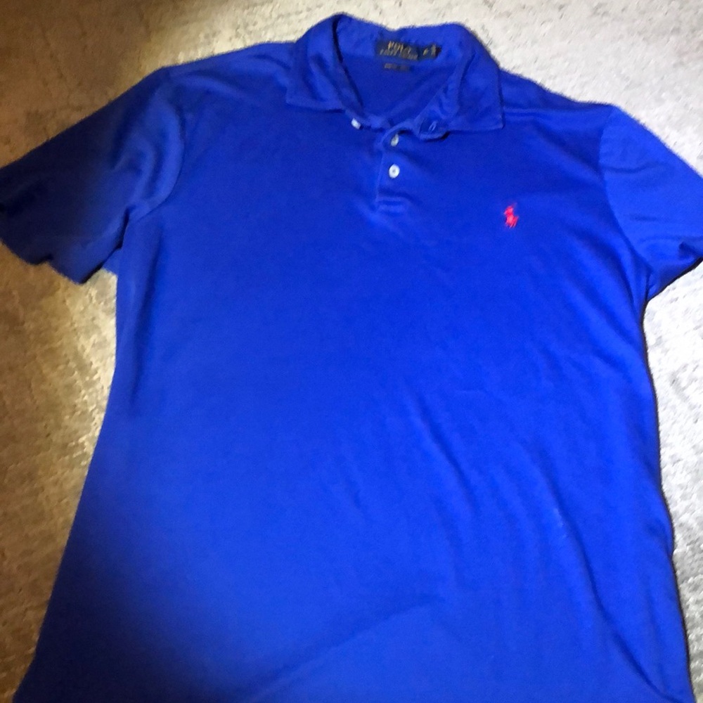 Polo Shirt by Ralph Lauren XL Royal Blue
